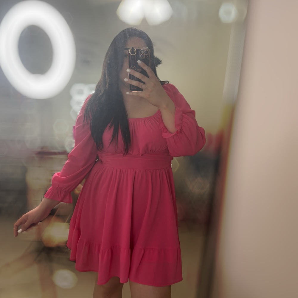 Elegant Pink Women's Dress